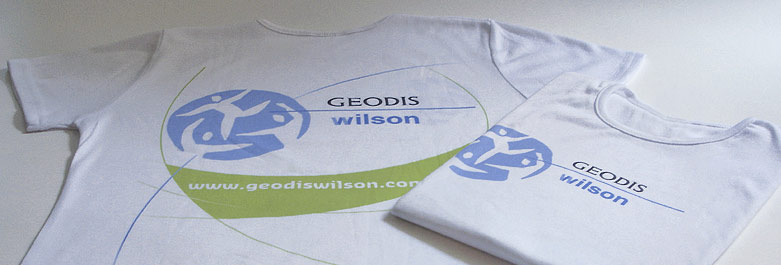 GEODIS-WILSON - T-Shirt-Druck, weisses T-Shirt