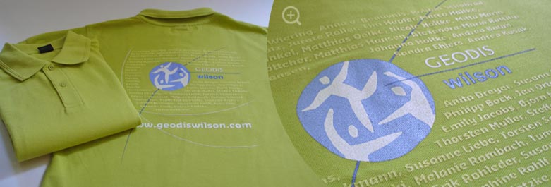 GEODIS-WILSON - T-Shirt-Druck, grünes T-Shirt