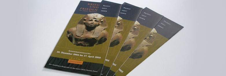 Helms-Museum Ausstellung PHARAO Flyer